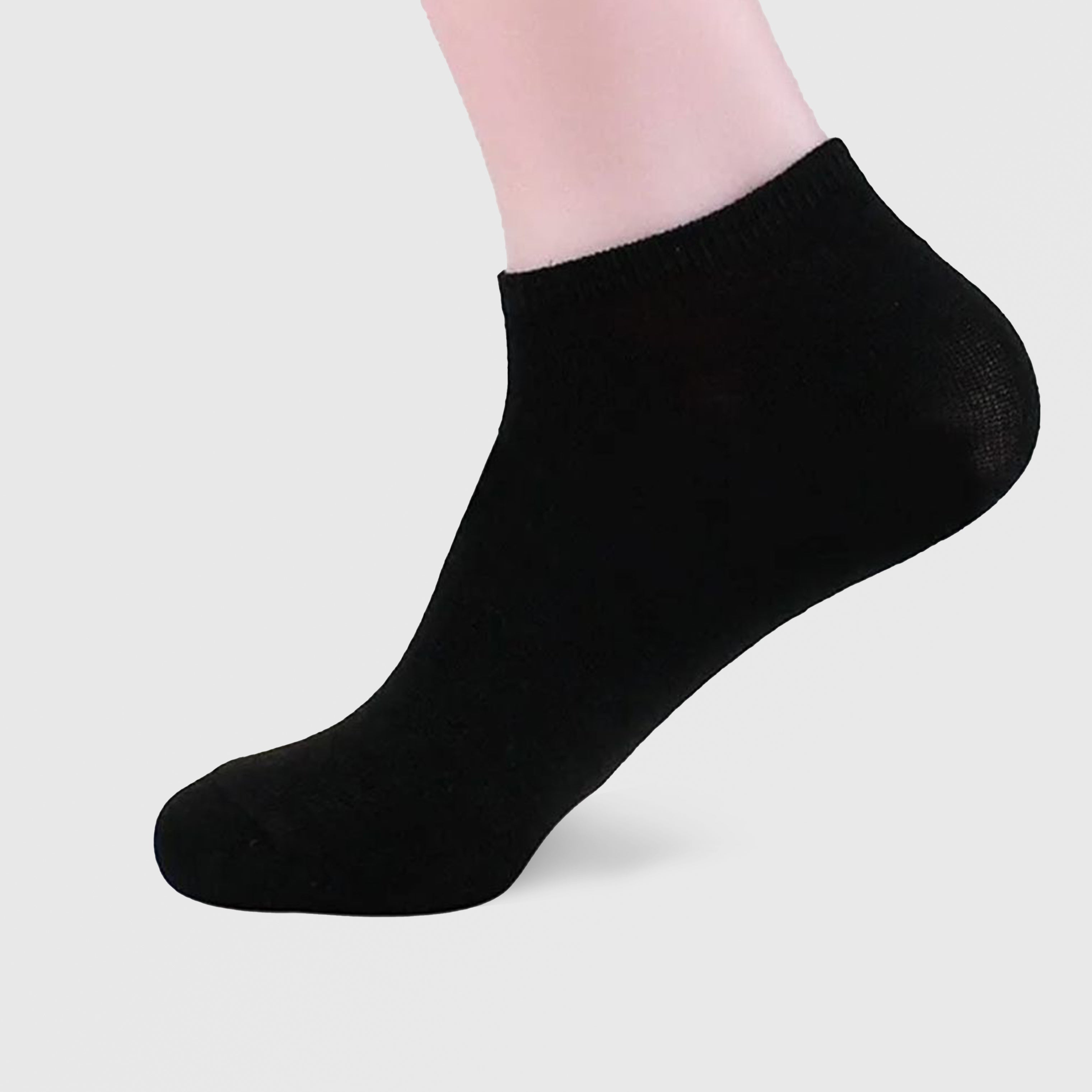 Trainer Socks 2Pcs Black + White